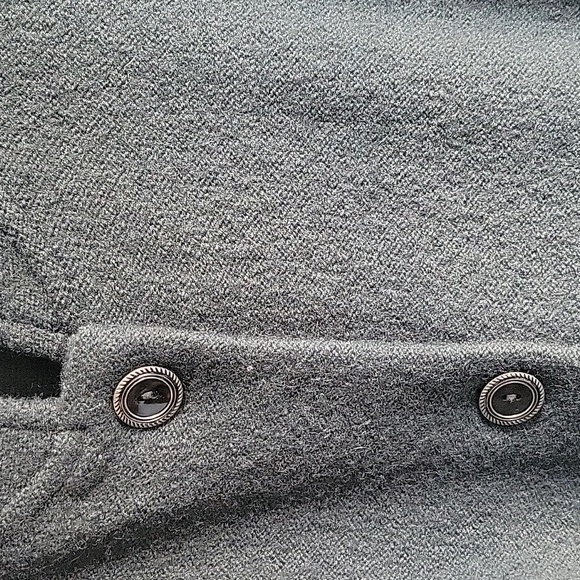 Vintage Norm Thompson Grey 100% Wool Lightweight Coat Beautiful Condition Sz Med - Picture 3 of 15